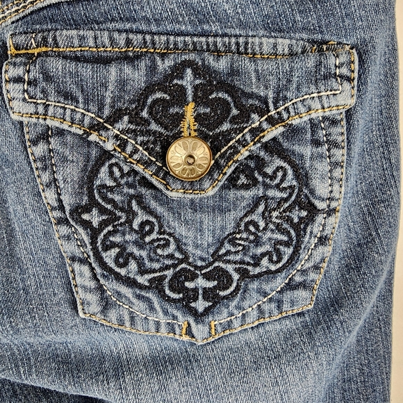 Democracy Jeans Flap Pockets Mid Rise Ankle Pants Size 12 (32x25) - Picture 9 of 10